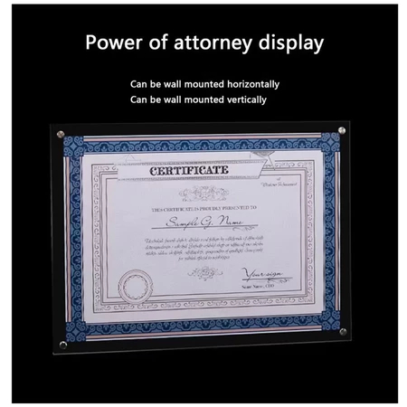 Frame Akrilik Jepit ( Frame Meja Akrilik ) Stand Layar Akrilik/Bingkai Foto Akrilik/Sign Holder Akri