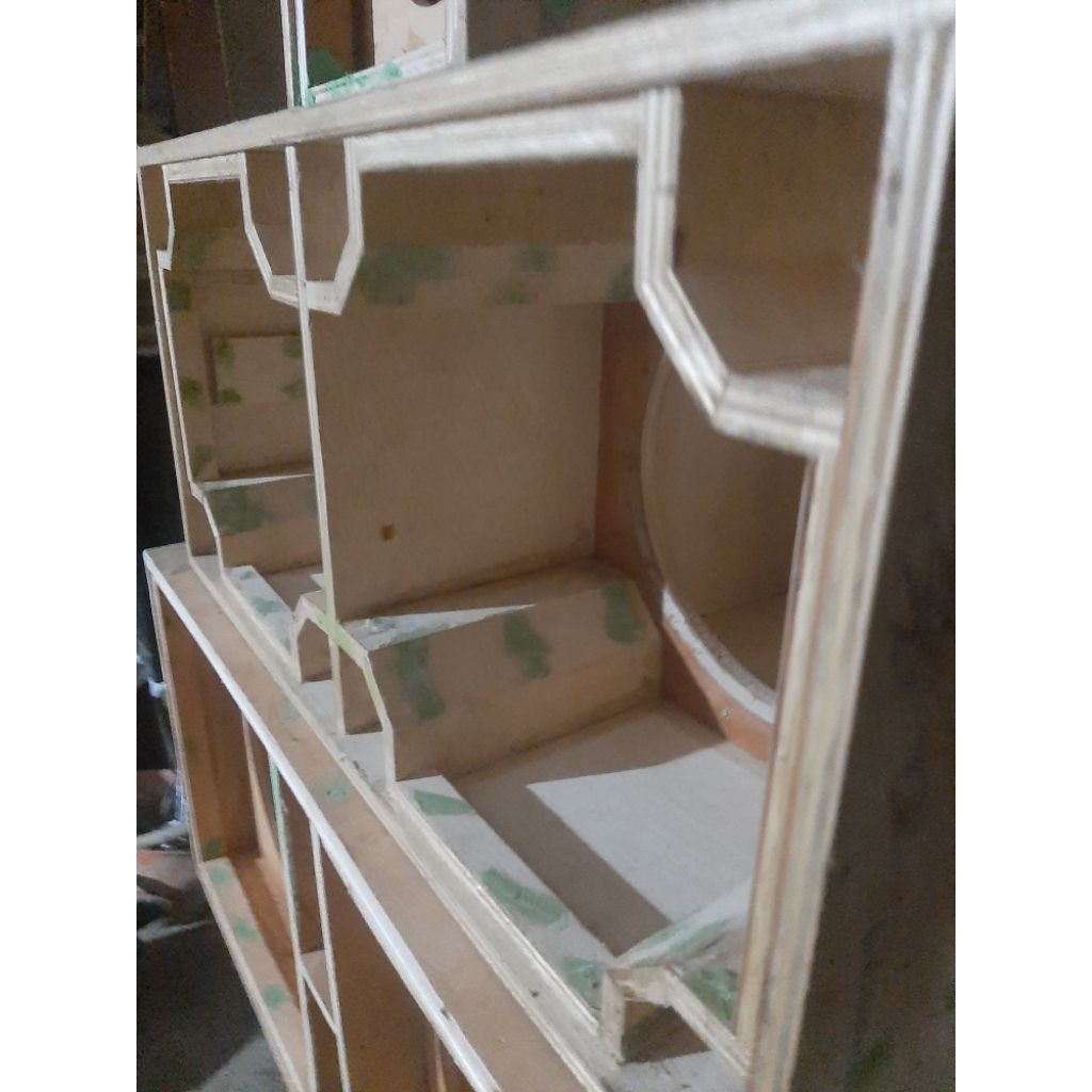 Box Speaker Planar 10 Inch Dobel - Desaain Brewok, Triplek 12mm, Ideal untuk Miniatur Sound System