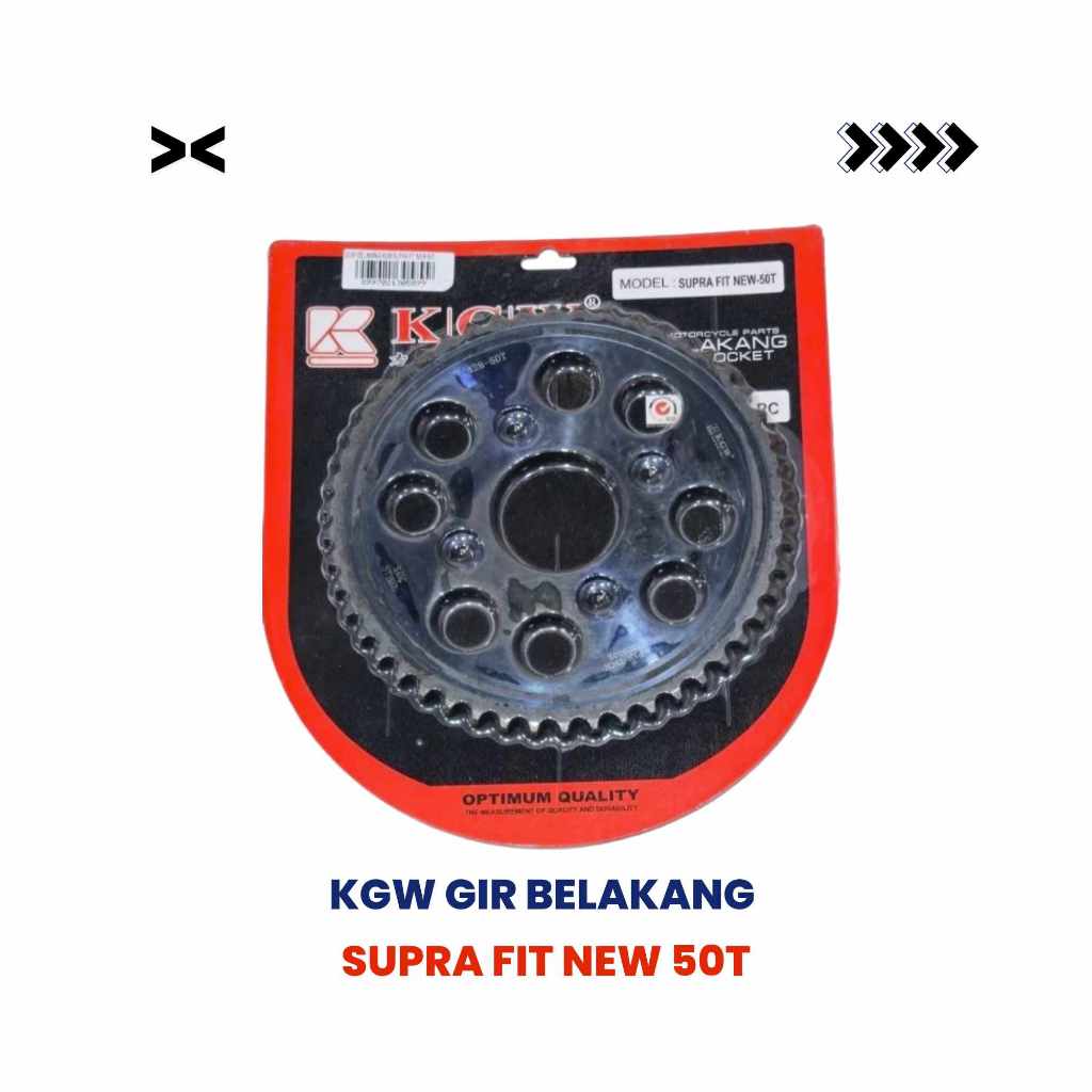 KGW Gir Belakang 50T Untuk Motor Supra Fit New – Gear Motor Tahan Lama
