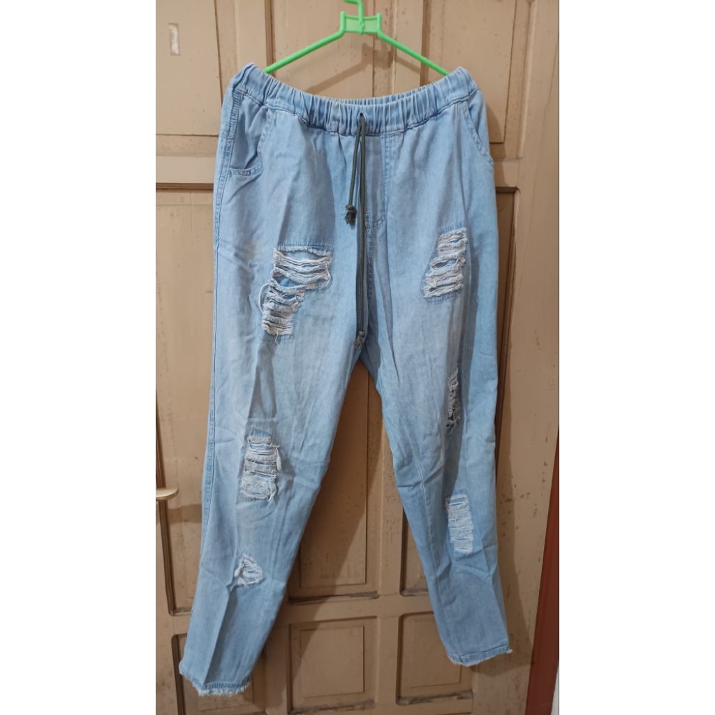 PL celana bahan jeans tipis