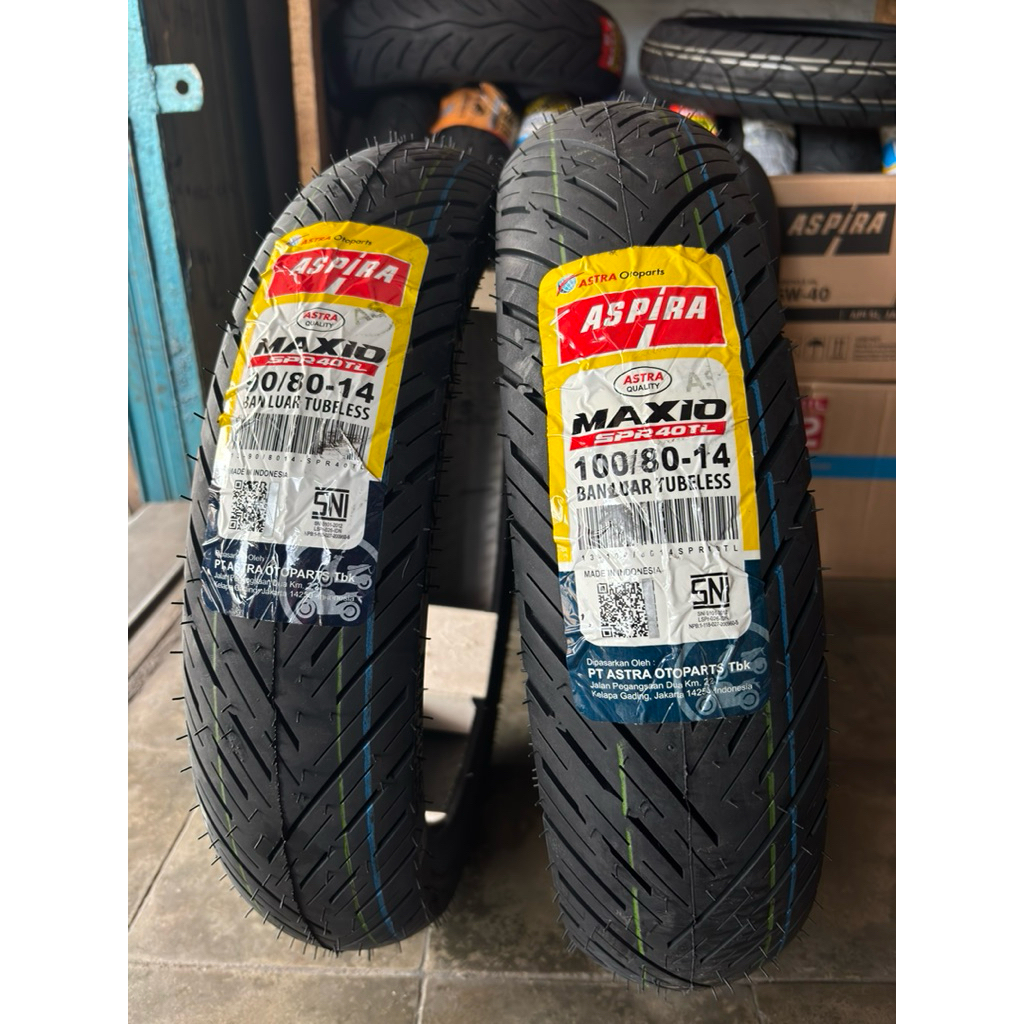 Ban ASPIRA ring 14 Tubles ukuran 90/80 100/80 (harga satuan)