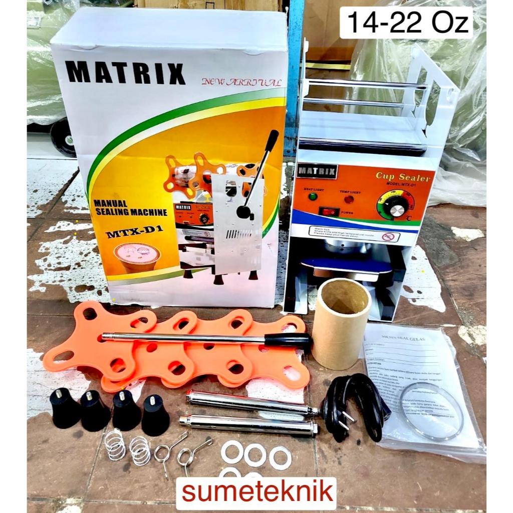 Aqua cup sealer MTX-D1 Matrix 22oz Jumbo Mesin Press Cup D1 Matrix Sealer Cup D1 Matrix