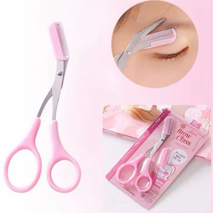 Set Gunting Sisir Alis Pisau Alis Eyebrow |Pencukur Alis |Silet Alis| Alat Merapikan Bulu Mata Brow