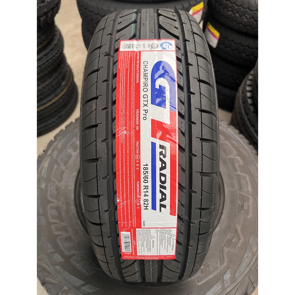 Ban Mobil GT Radial Champiro GTX Pro 185/60 R14 cocok untuk Honda Jazz, Toyota Vios, Suzuki Swift