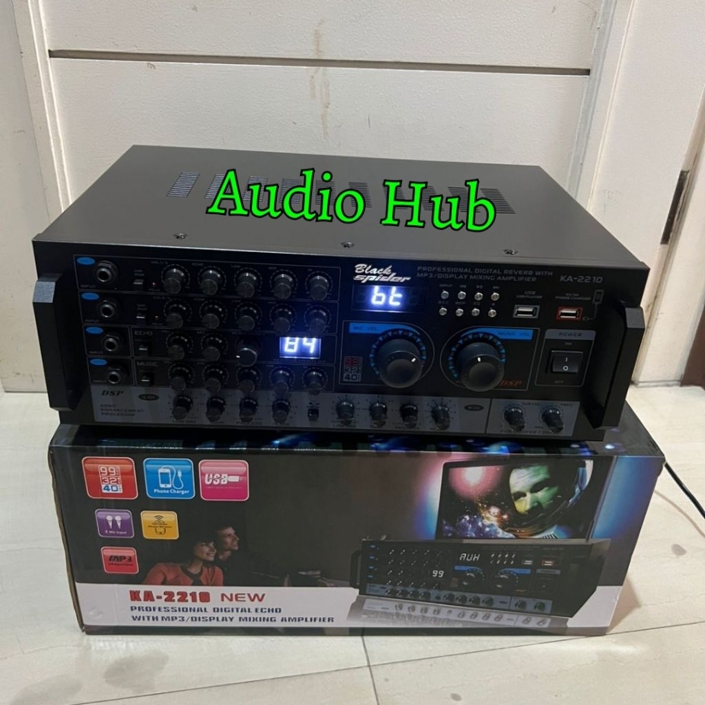 Amplifier Black Spider KA 2210 / KA -2210 Bluetooth Usb Original