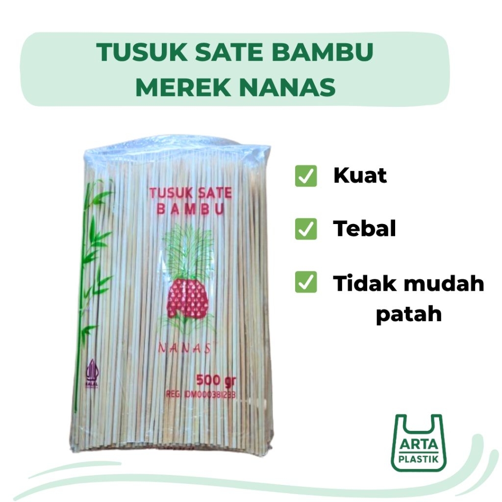 TUSUK SATE BAMBU MEREK NANAS