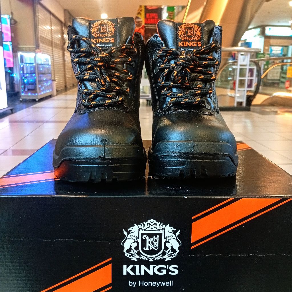 Sepatu Safety King's KWD 301-X Hitam Sepatu Safety Shoes Keselamatan Kerja Proyek Pertambangan 100%O