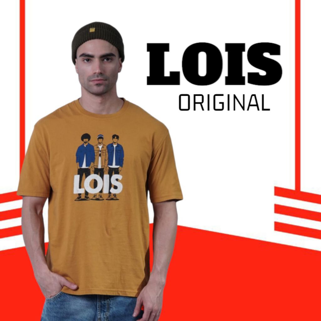 Kaos Oblong Pria LOIS original 100%