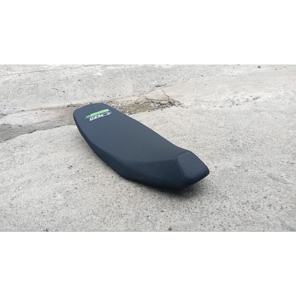 jok slim Supra x lama kulit amplas logo ozza racing - jok supra slim tipis kulit amplas kasat - jok 