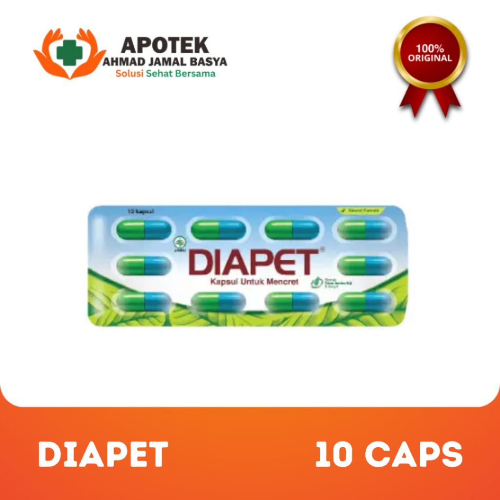 Diapet 10 Kapsul - Obat Diare Dewasa