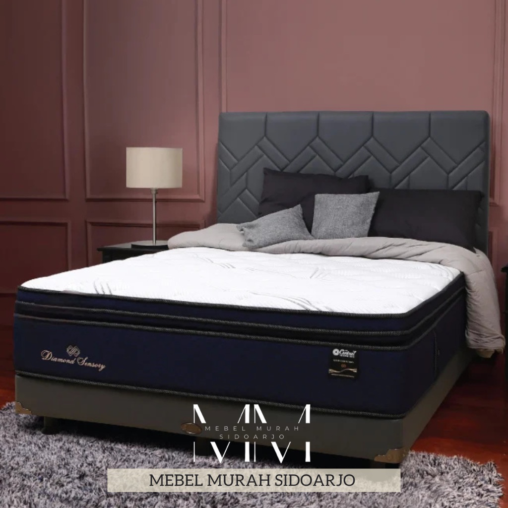 Springbed Central Diamond Sensory Pocket Double Pillowtop Gold Edition Central Series ukuran 90x200 