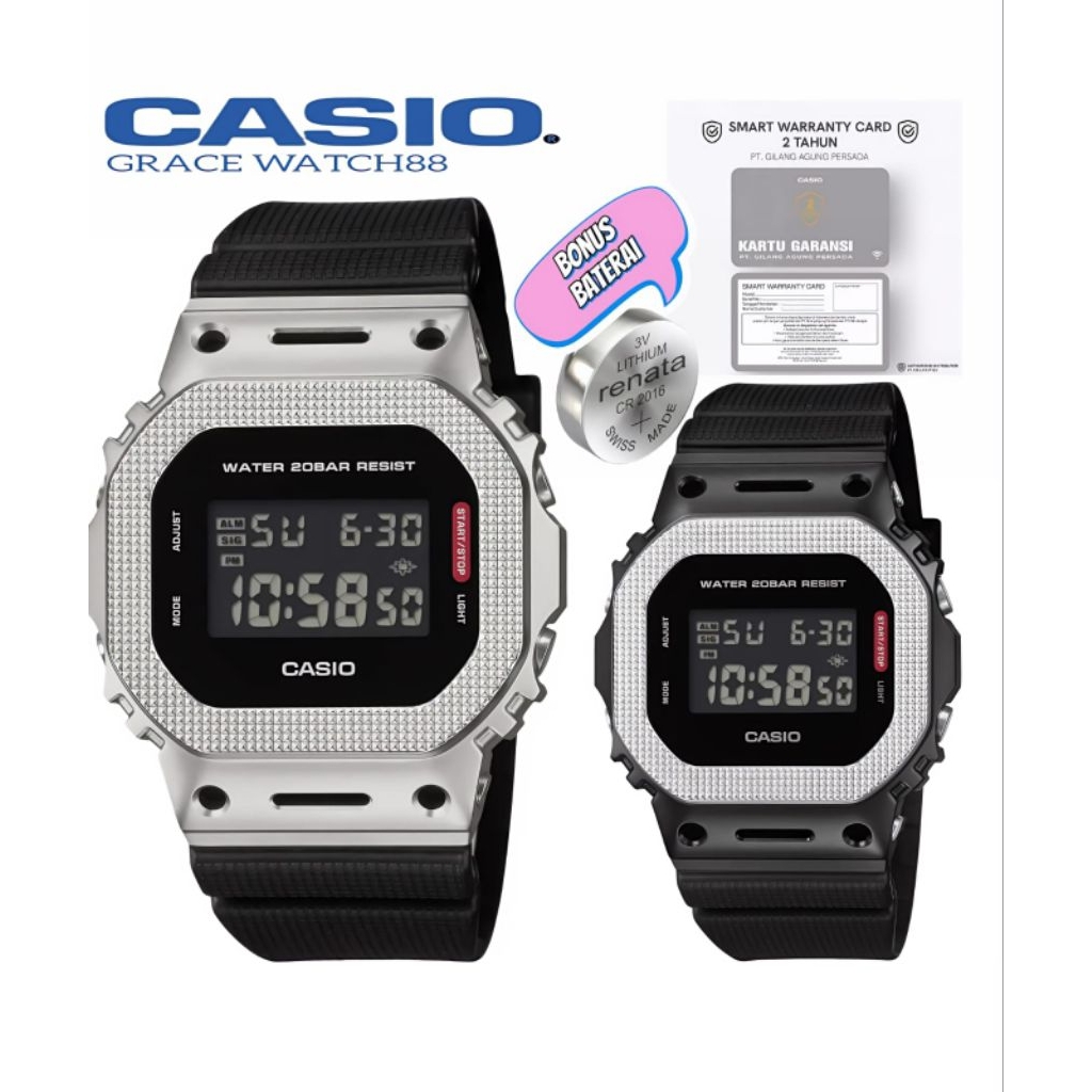 Terbaru Jam Tangan Pria G-Shock GM-5600BM-1DR G-Shock Original gm-5600bm-1 Digital Tali Rubber