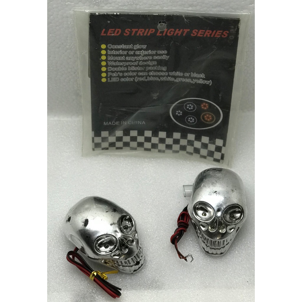Lampu model Tengkorak - Lampu Stylish , Lampu Blitz , Lampu Modifikasi , Lampu Mobil , Lampu motor