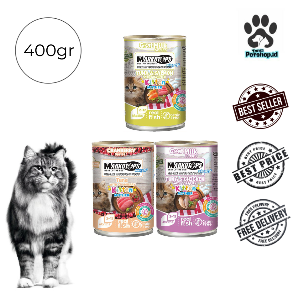 MARKOTOPS KALENG KITTEN 400 GR - ISI SATUAN