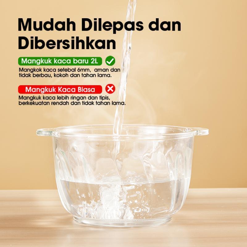 NEW LUNALIFE FOOD CHOPPER FP02H CHOPPER STAINLESS 4L PENGGILING DAGING MULTIFUNGSI 300WATT PISAU