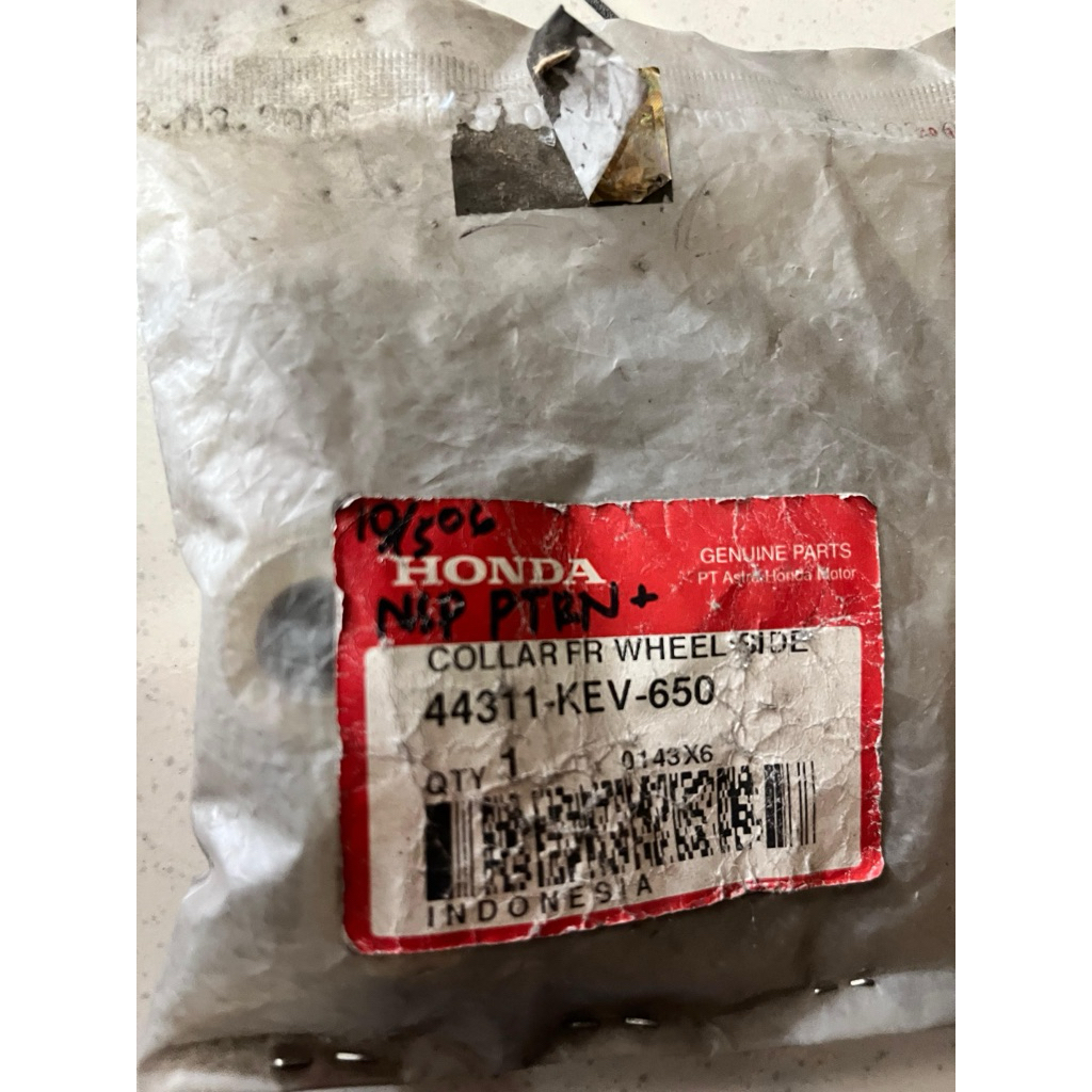 BOS AS RODA DEPAN SUPRA X ORI AHM 44311-KEV-650 minus lostpack