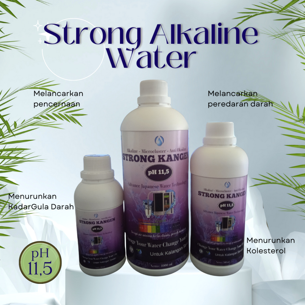 AIR ALKALI KAYA MANFAAT pH 11,5 (STRONG ALKALINE WATER)