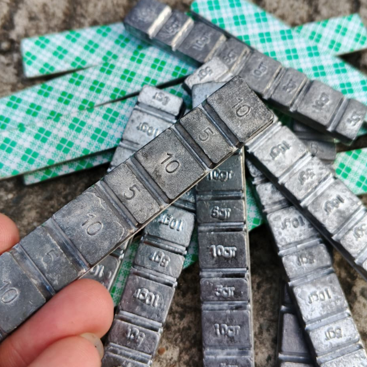 Timah Balance Tempel atau Whell Balancing dapat juga di gunakan untuk Pemberat Pancing