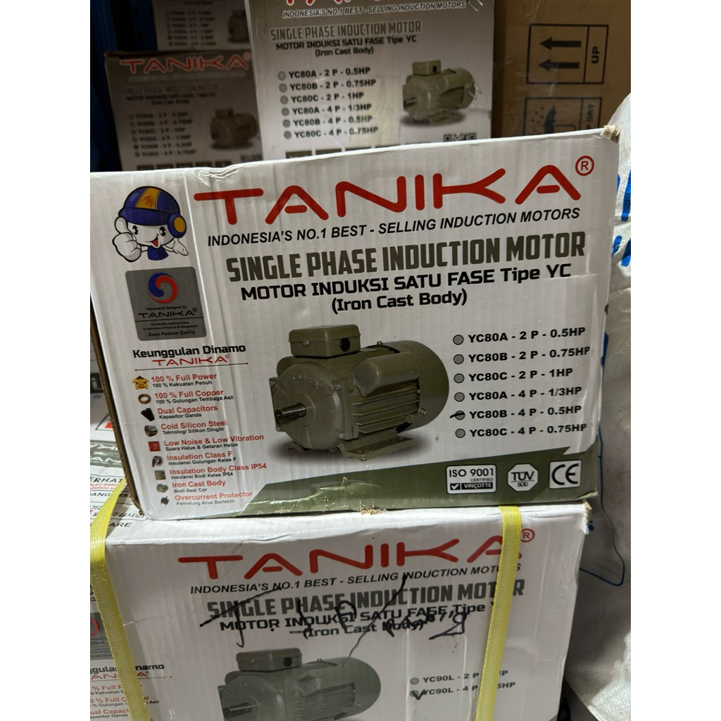 dinamo listrik 0.5hp/1hp 1400 rpm (putaran lambat) tanika