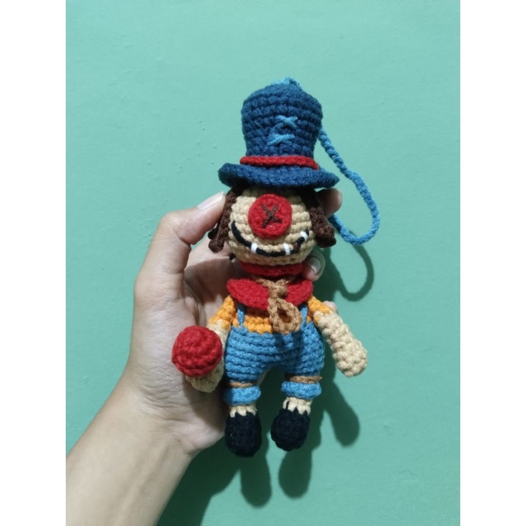 Cyclops Mobile Legends rajut / crochet gantungan kunci/ hiasan mobil