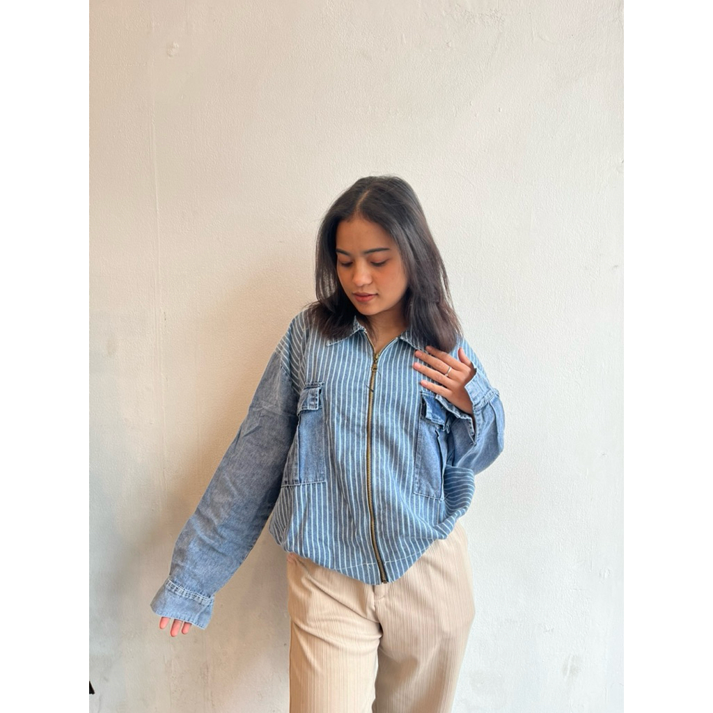 H2.6T  SELLY MIDI SHIRT ZIPPER