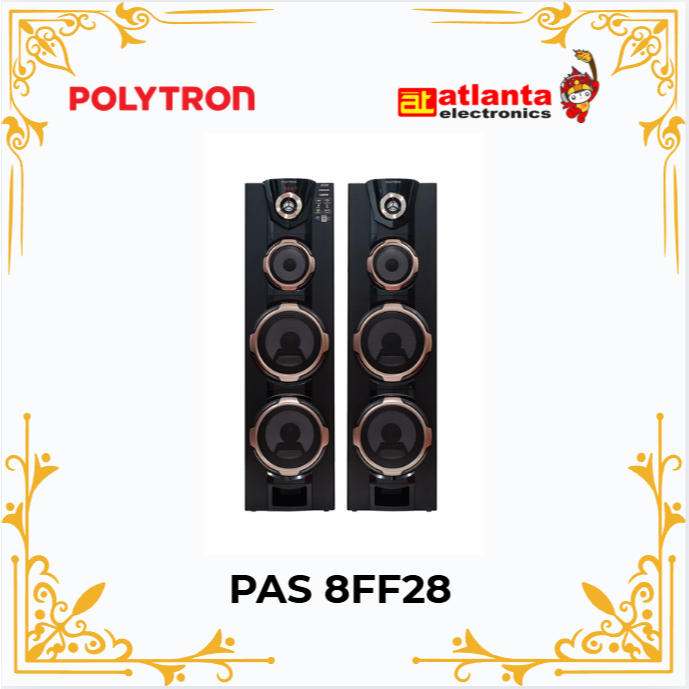 POLYTRON Active Speaker PAS 8FF28 / PAS-8FF28 / Double Woofer PAS8FF28