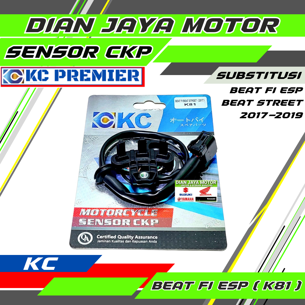 SENSOR CKP BEAT FI ESP BEAT SETREET KODE K81 MEREK KC PREMIER 2016 2017 2018 2019 DIAN JAYA MOTOR