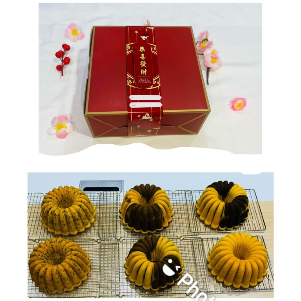 Hampers Cake Marmer Edisi Imlek By Kana Bakery.