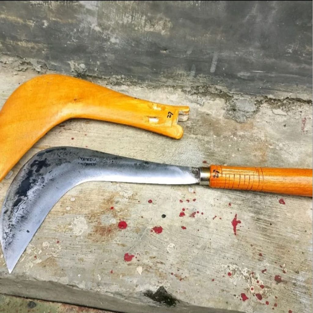 Arit Sabit Gaet Premium  Baja Perr Wilis Original – Baja Per Asli | Gagang & Warangka Kayu Jati Ukir