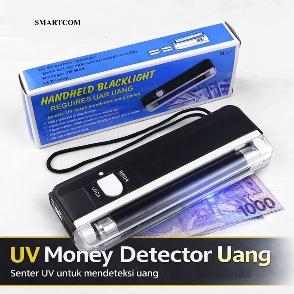 SMARTCOM - UV Money Detector Uang Lampu UV Alat Deteksi Uang Portable