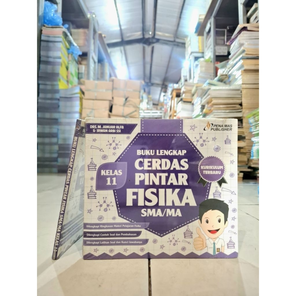 [OBRAL MURAH] BUKU PELAJARAN / SOAL SOAL / BUKU LENGKAP CERDAS PINTAR FISIKA / SMA / MA / KELAS 11 /