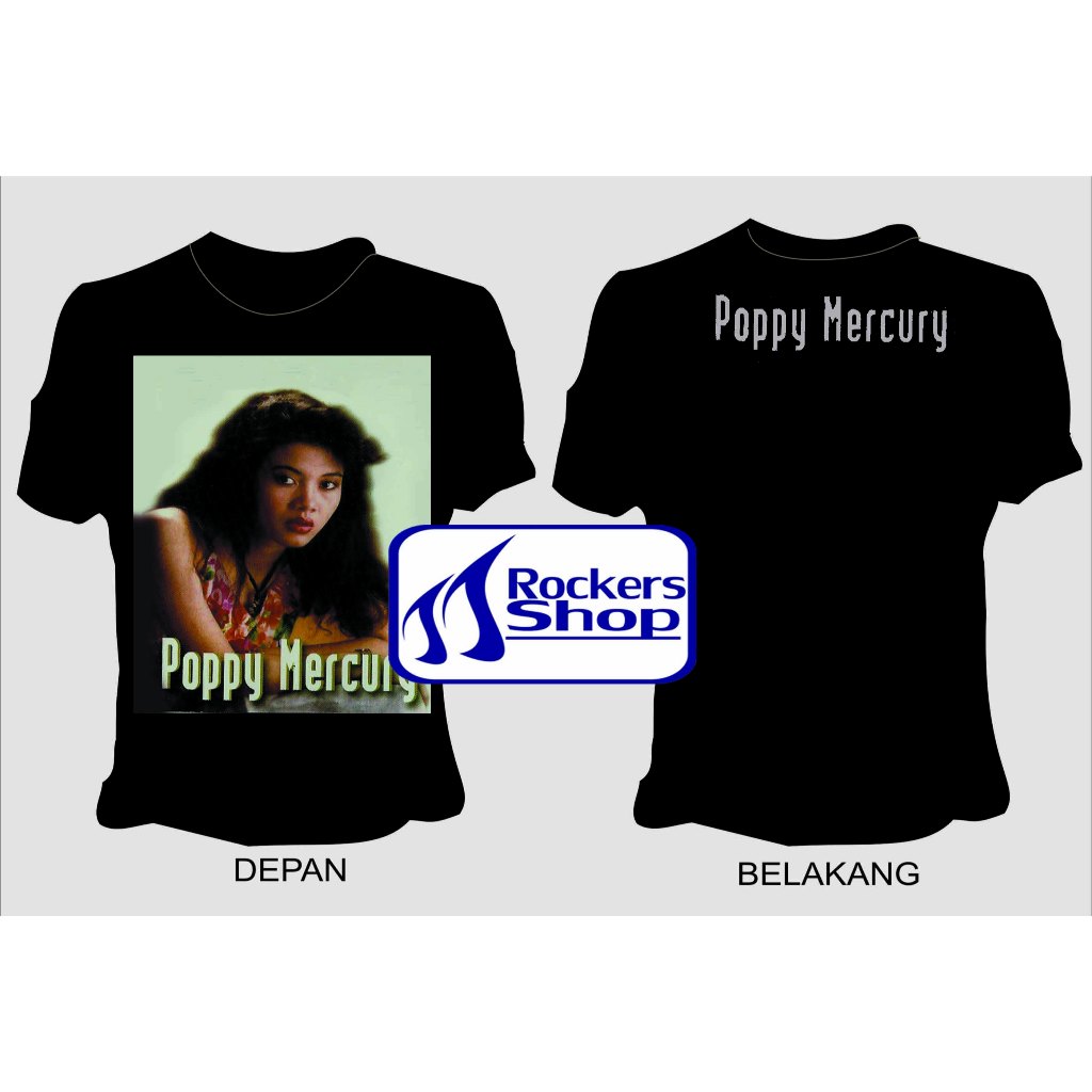 KAOS POPPY MERCURY ALBUM SELEKSI TERBAIK SINGLE HITS CINTA KITA YANG TERTUNDA SURAT UNDANGAN ANTARA 