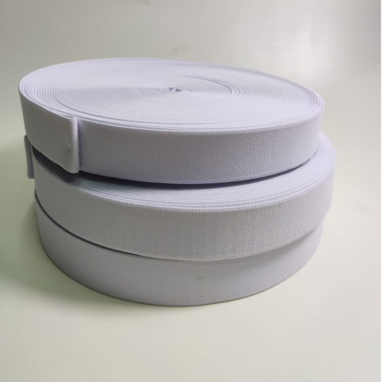Webbing Elastis Putih - 3.8cm |Webbing Elastis| Webbing Putih