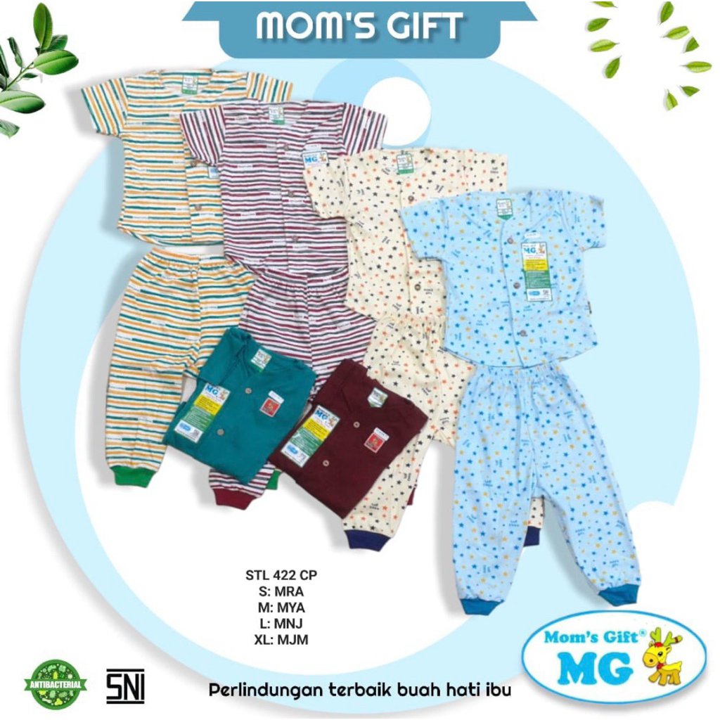 STELAN ANAK LENGAN PENDEK CELANA PANJANG (3 PCS) MOMS GIFT - STELAN ANAK MOMS GIFT