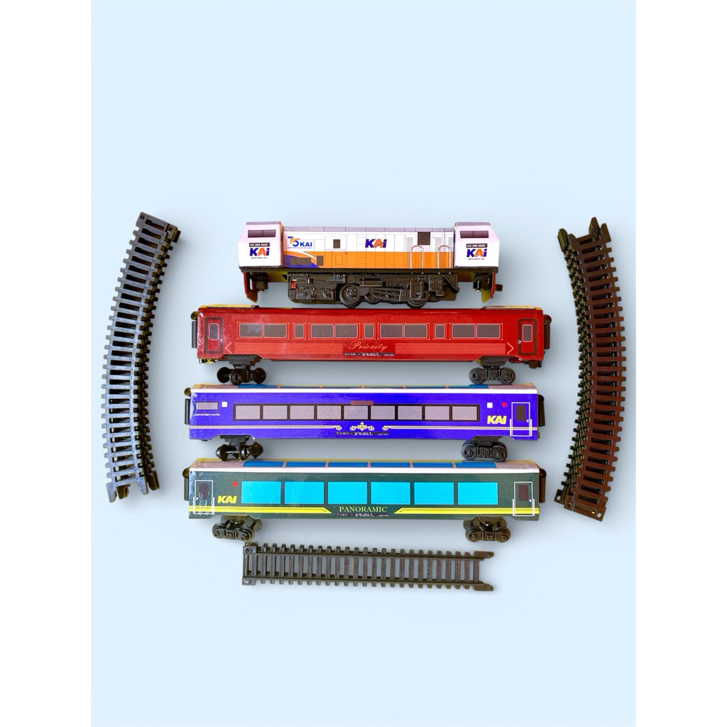 Mainan Kereta Api KAI CC206 gerbong panoramic priority compartment Indonesia Koleksi Miniatur lokomo