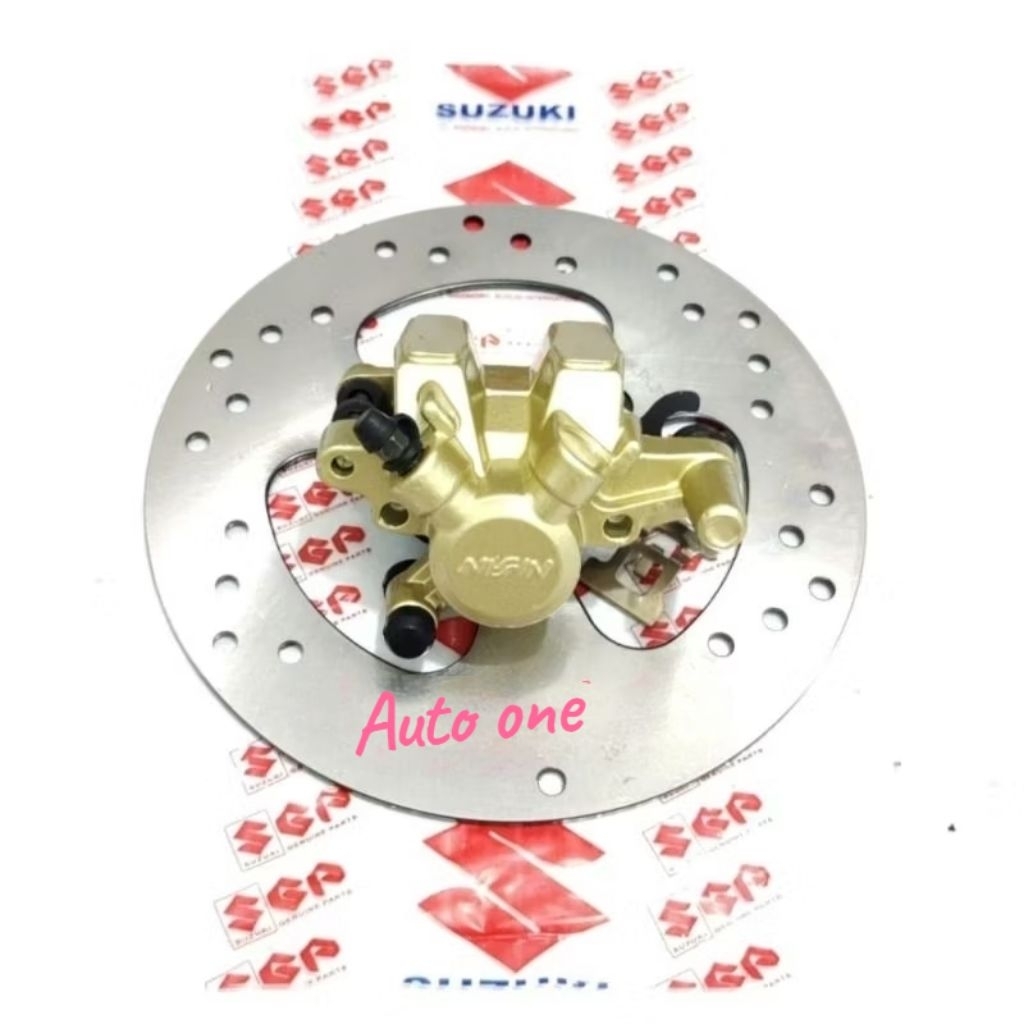 piringan cakram+kaliper belakang only nissin Suzuki Axelo, Shogun 125 FL,Shogun 125 sp new,Shogun NR