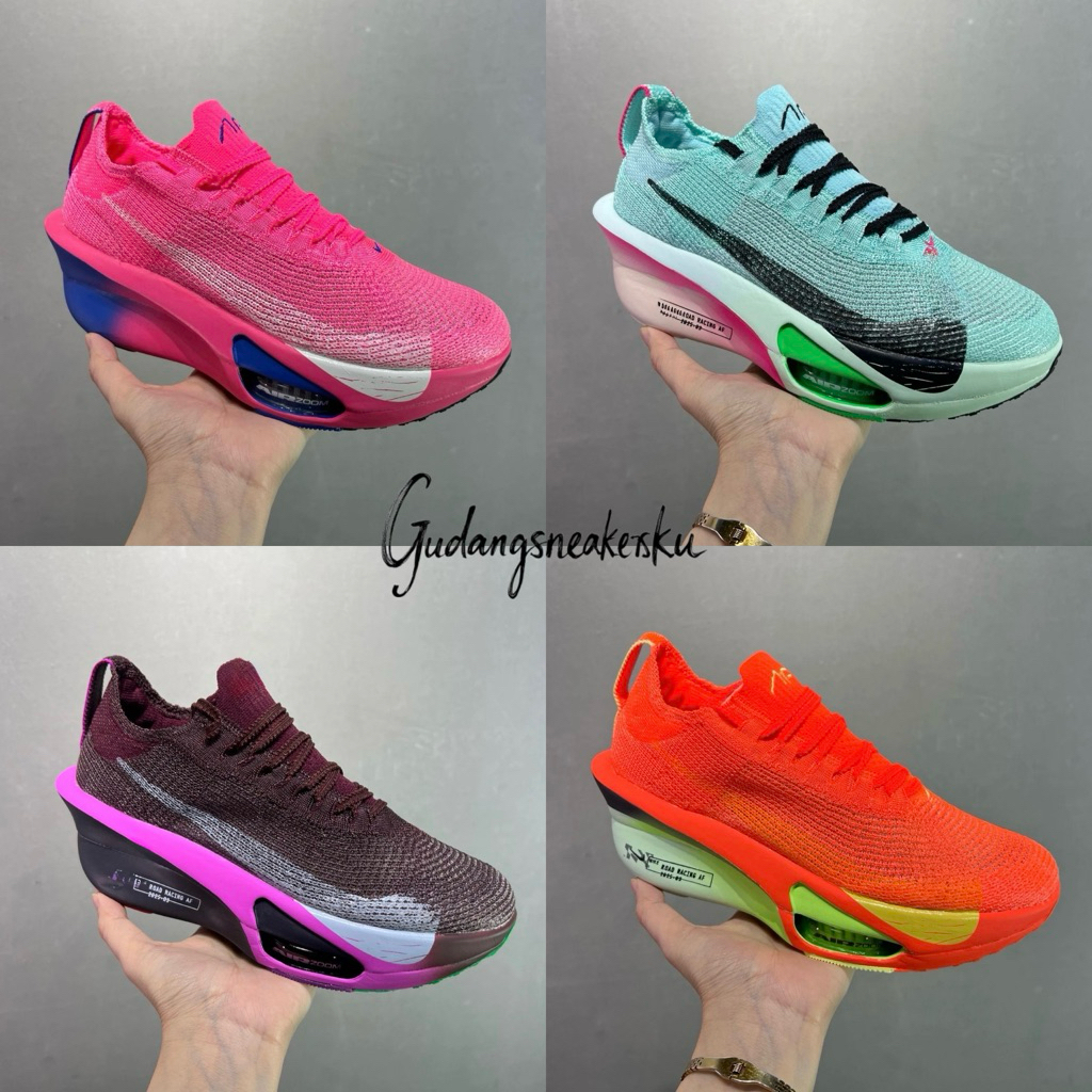 RUNNING WANITA Zoom Alphafly Next% 3 Glacier Blue Mint Foam