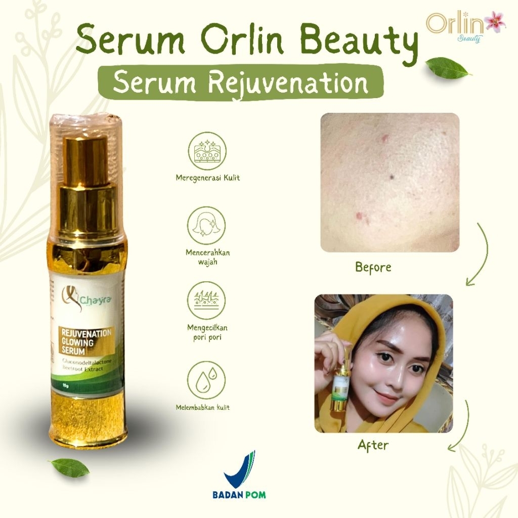 ORLIN BEAUTY - Serum Rejuv Serum Chayra Serum Wajah Glowing Dan Putih Serum
