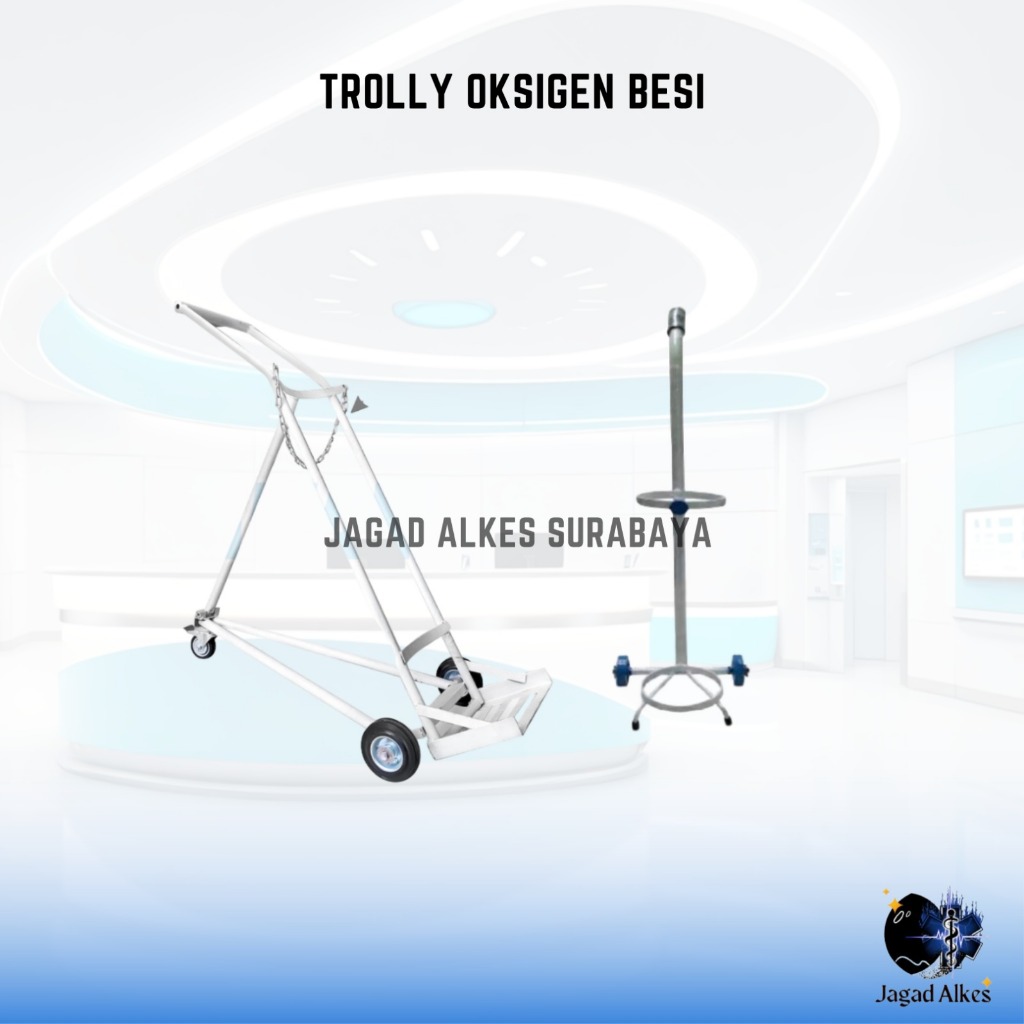 Trolly Oksigen 6m3 dan 1m3 Besi Rumah Sakit