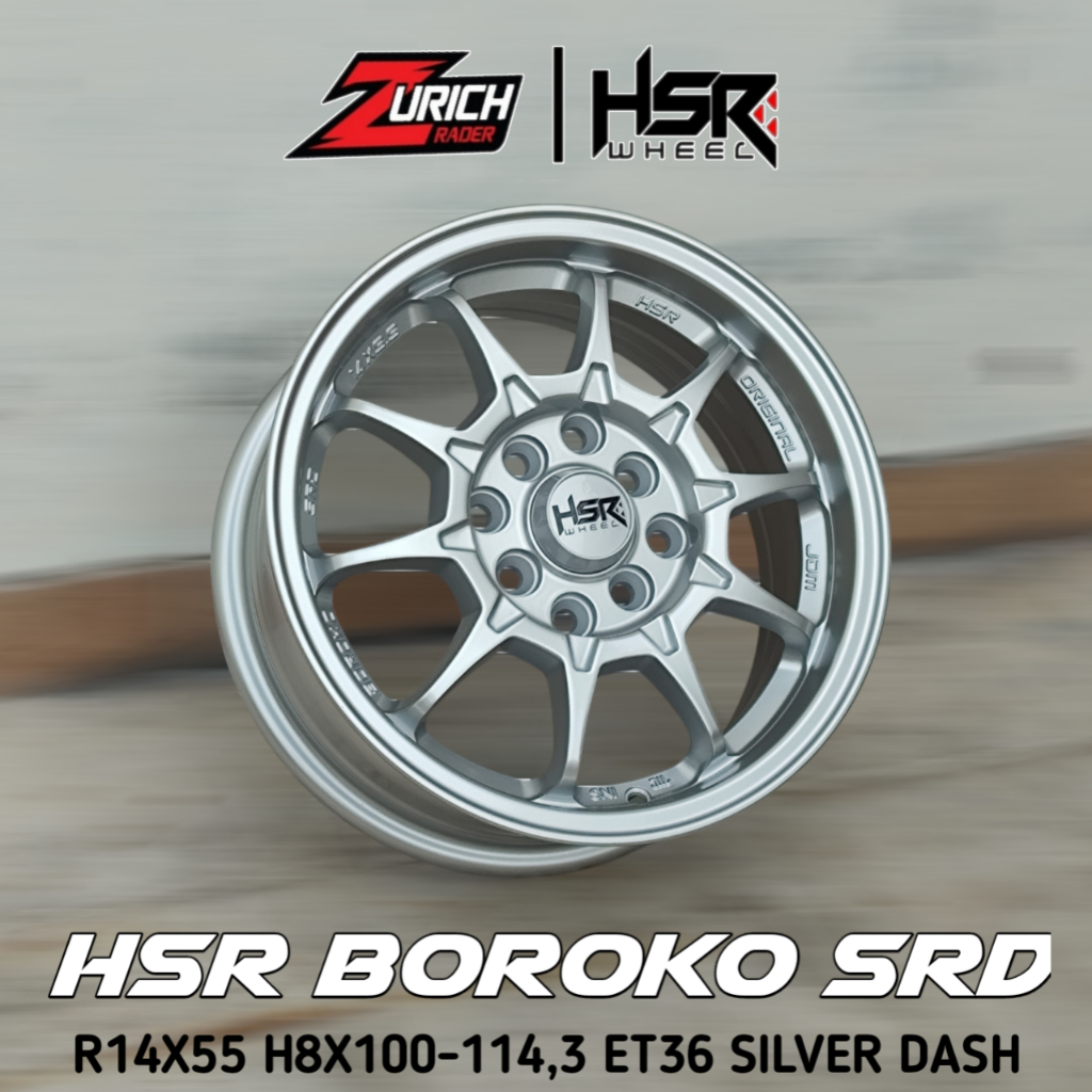 Velg Mobil Kijang Super Lgx Avanza Futura Calya Sigra Brio R14 Hsr Boroko Srd Baut 4x100 4x114,3