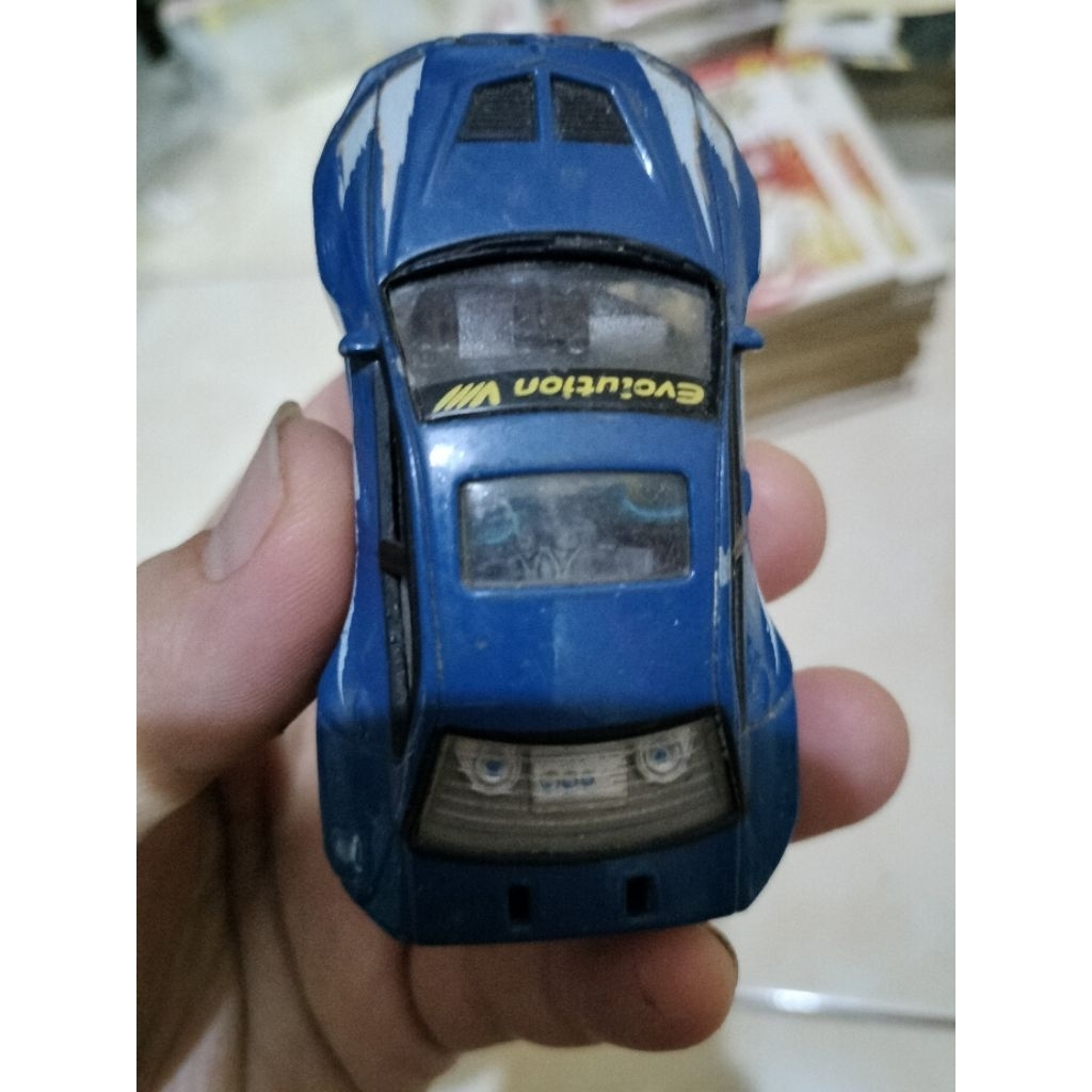 Mobil Mobilan Kentoys - Mishubishi Evolution Blue (Bekas)