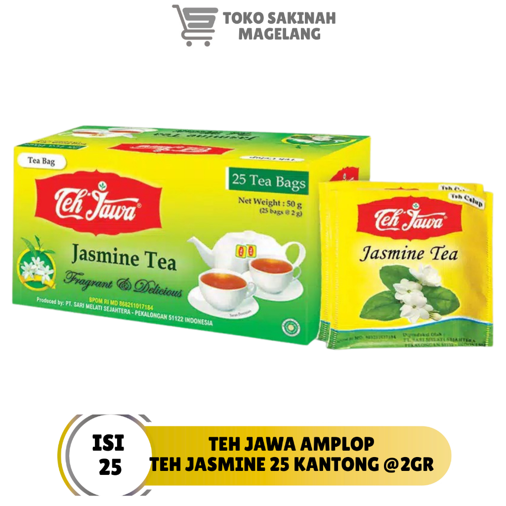 teh celup jawa jasmine amplop 25s barcode 8997004541160  teh jawa celup