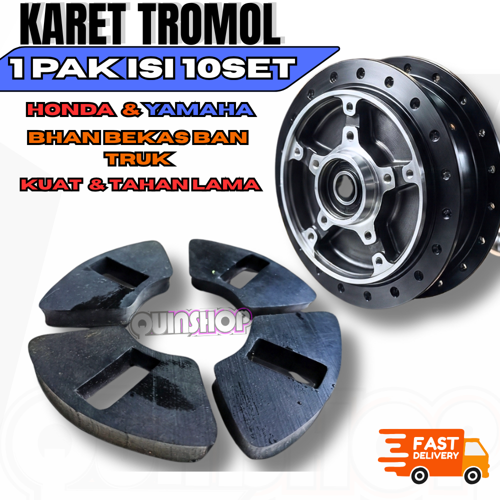 isi10set karet tromol/karet gir bahan ban Truk/forklift, karet nap gir Supra x lama supra fit new re