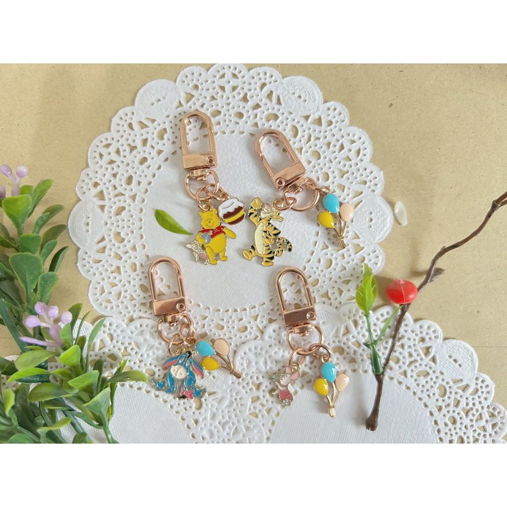 Bag charm / Gantungan kunci / Gantungan tas / Keychain Eeyore / Winnie the Pooh / Piglet / Tiger