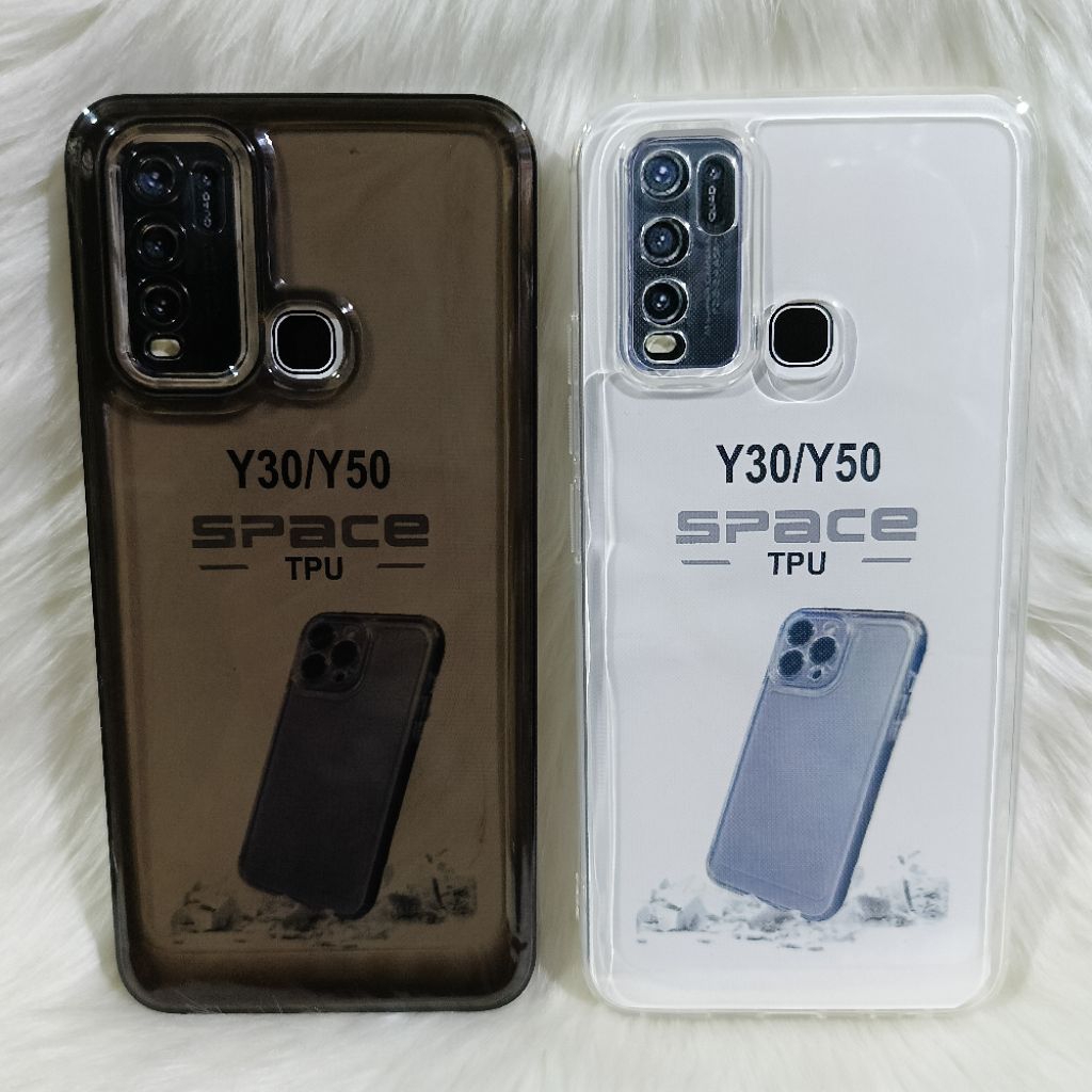 Softcase Casing Vivo Y30 Y30i Y50/1938/1935 Silikon Bening Transparan Pelindung Belakang HP Camera