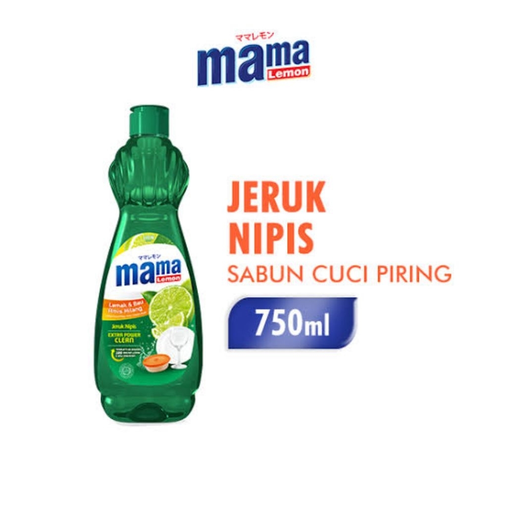 MAMA LEMON EXTRA CLEAN SABUN CUCI PIRING BOTOL NETTO 750 ML murah