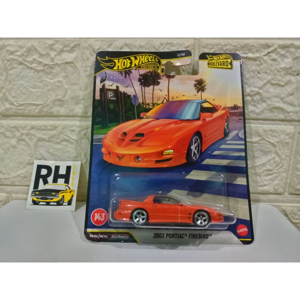 Hot Wheels 2002 Pontiac Firebird Boulevard Premium ban karet