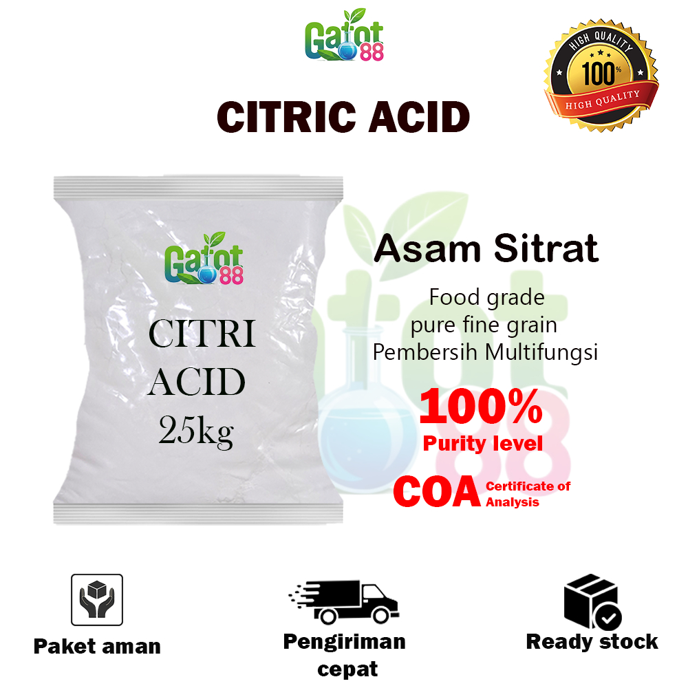 Citric Acid 25Kg / Sitrun / Citrun / Asam Sitrat Murah