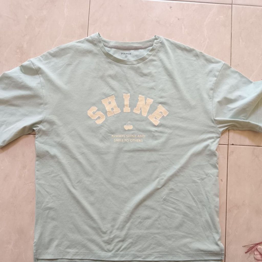 Kaos polham minus butuh cuci second lengan pendek