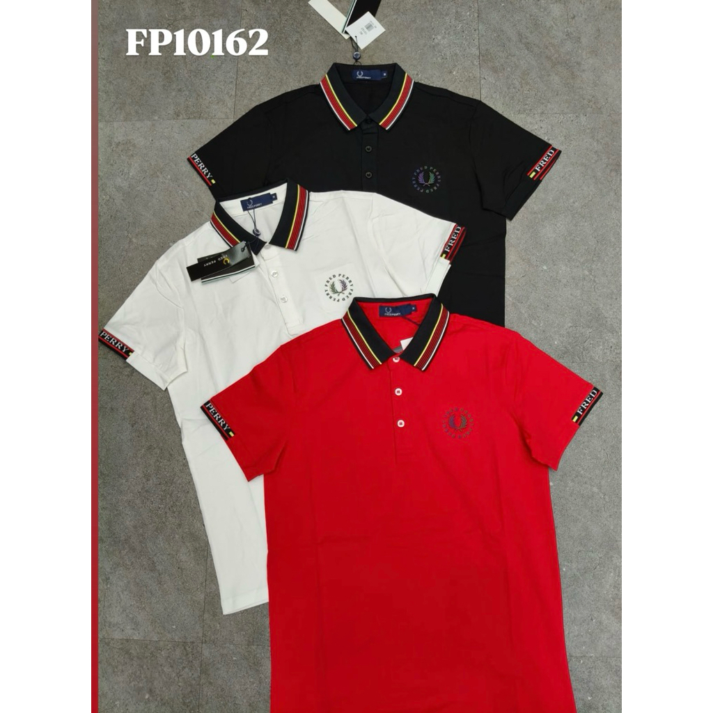 Kaos kerah pria FP10162 Premium import kaos pria unisex premium bahan katun spandex import kaos leng